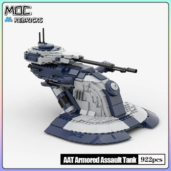 Kosminio karo šarvuotas puolimo tankas MOC kaladėlių statybinių blokų žaislų modelių rinkiniai 