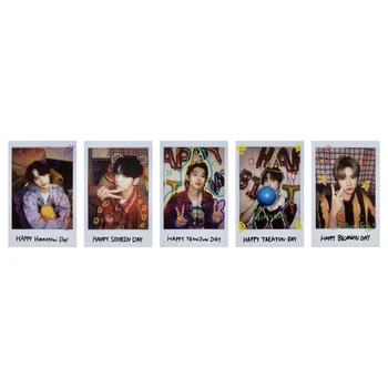 Kpop LE SSERAFIM SOOBIN YEONJUN BEOMGYU TAEHYUN HUENINGKA Fotokortelė LOMO kortelių dovanų gerbėjų kolekcija Dvipusė kortelė