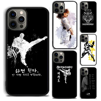 Kung Fu Karate Taekwondo kovos menų telefono dėklas, skirtas iPhone 15 14 6 7 8 Plus X XR XS SE2020 Apple 11 12 13 Pro Max coque