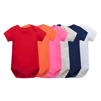 Kūdikių drabužiai Smėlinukas naujagimiui Kombinezonas Berniukai Mergaitės Saldainių spalvos trumpomis rankovėmis Romper Mažylis Onesies Nuo 0 iki 24 mėnesių