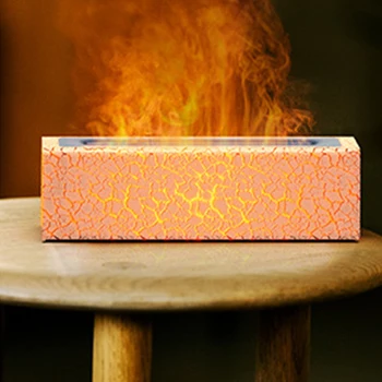 Kūrybingas naujas produktas Lavos spalvinga liepsna Aromaterapijos mašina Stalinis kompiuteris Pagrindinis Atmosfera USB papildinio modeliavimo liepsnos drėkintuvas