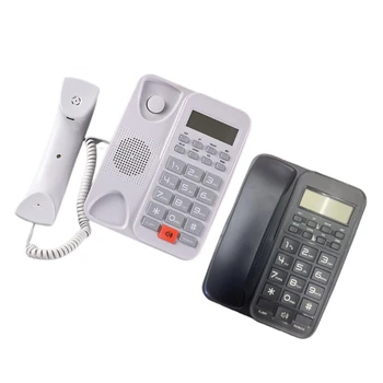 Laidinis fiksuotojo ryšio telefonas Didelio mygtuko fiksuotojo ryšio telefonai su skambinančiojo identifikavimu