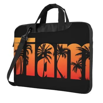 Laptop Bag Miami Notebook Pouch Pajūrio miesto asmenybė Nešiojamas 13 14 15 Stilingas kompiuterio krepšys, skirtas Macbook Pro Lenovo