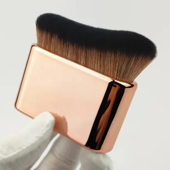 Large Loose Powder Blush Foundation Highlighter Brush For Daily Makeup Soft Hair Make Up Comestic Tools Electroputed Brush