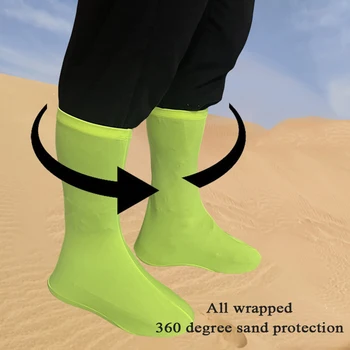 Lauko dykumos batų dangtelis Dilimui atsparus aukšto vamzdžio audinio batų dangtelis Nuo smėlio apsauga nuo dulkių Batų apsauga nuo žygio žygio dangtelis