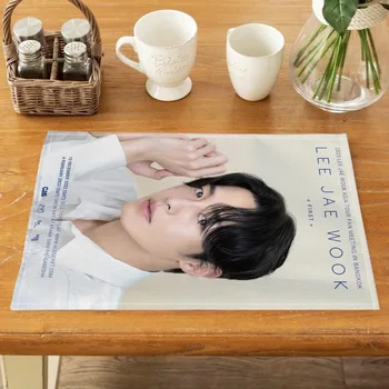 Lee Jae Wook Mat Printed Kitchen Tableware Cup Bottle Placemat For Dinner Table Pad Accessories 0421