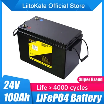 LiitoKala 24V 80Ah 100Ah Lifepo4 baterija Maitinimo baterijos 8S 29.2V RV kemperiams golfo krepšelis Bekelės ne tinklo saulės vėjas