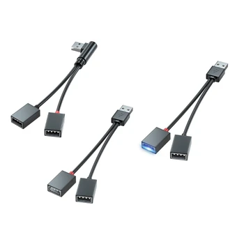 M2EC 2 in 1 USB skirstytuvo adapteris USB lemputėms, pelėms, diskams USB plėstuvai