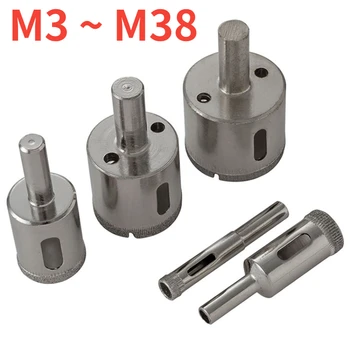 M3~M38 Deimantinis įrankis Gręžtuvas Bitas Deimantais dengtas gręžtuvas Stiklas Keraminės plytelės Marmuro pjūklo pjovimo įrankiai Maitinimo gręžimo elektrinis įrankis
