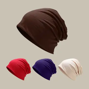 Madinga Beanie skrybėlė Plona vientisos spalvos Vyriška skrybėlė Unisex stilius Vyrai Ponios Kaukolės Kepurė