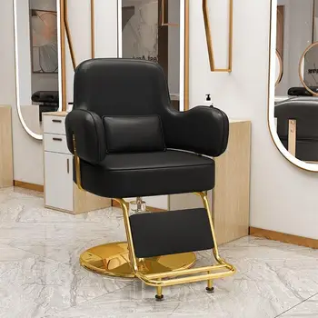 Manikiūras Atlošiama salono kėdė Šukuosena Darbo kėdė ant ratų Kėdės Makiažas Salonas Baldai Grožio salono kėdės Rato kėdė