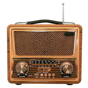Medinis retro radijas, AM SW FM radijas, belaidis 