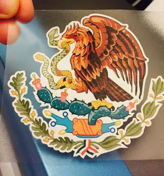 Meksikos herbo lipdukas Lipdukas Meksikos vėliava Automobilių sunkvežimis Vinilas Meksikos vėliava Eagle States Aguila