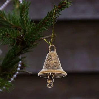 Metalinis varpas Feng shui metalinis vėjo varpelis Fortūna Jingle Bell raktų pakabukų festivalio kalėdinė dekoracija