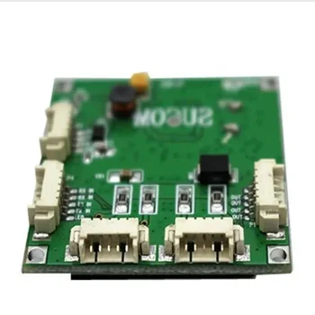Mini PBCswitch modulis PBC OEM modulis mini dydis 4 prievadai Tinklo jungikliai PCB plokštės mini eterneto jungiklio modulis 10 / 100Mbps OEM / ODM