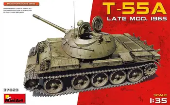 MINIART 37023 1/35 mastelio T-55A vėlyvas mod.1965 modelio rinkinys