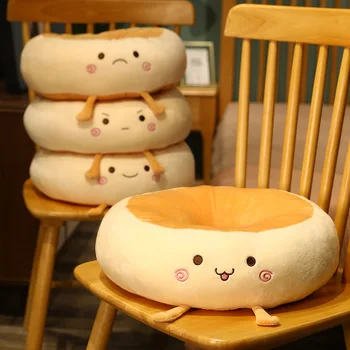 Minkšta ir patogi animacinių filmų pagalvėlė Apvalios skylės duonos formos šlaunų atraminė pagalvė