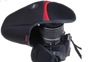 Minkštas fotoaparato dėklo krepšio dangtelis, skirtas CANON EOS 550D 600D 650D 700D / 1100D 1200D su 18-135 objektyvu