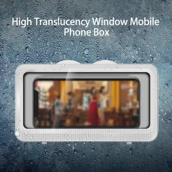 Mobiliojo telefono laikiklio dėžutė Praktiškas silikoninis sandariklis Lengvas didelio permatomumo langas Mobiliojo telefono dėžutė Namų tiekimas