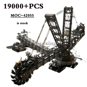MOC-42055 288 Didelis kalnakmens anglių ekskavatoriaus inžinerinis kranas 19000+vnt Didelio sudėtingumo statybinių blokų žaislas 