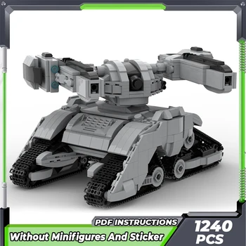 Moc statybinių kaladėlių karinis modelis Robotas Tankas Hunter Killer X2 technologijos modulinių blokų dovanos Žaislai vaikams 