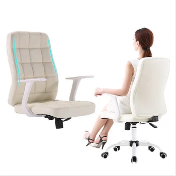 Modern Fashion Design Wholesale Oem Swivel Computer PC Chair Executive Office White Mesh Leather Arm Ergonomic Chair for Office