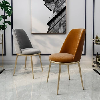Moderni sulankstoma šiaurietiška kėdė Sofa Svetainė Minkštas restoranas Biuro dizaineris Makiažo kėdė Vanity Kitchen Sillas baldai