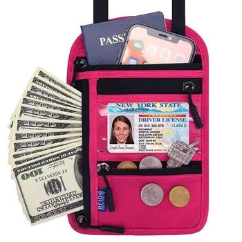 Monetų piniginė Kelionių apsauginis dangtelis Užtrauktukas Pakaba Paso turėtojas RFID kryžminis krepšys Kreditinės kortelės organizatorius Pečių paso krepšys