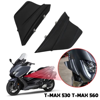 Motociklo sparneliai, blizgūs juodi šoniniai sparnų oro deflektoriai, skirti Yamaha T-MAX 530 T-MAX 560 2012-2021