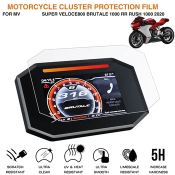 Motociklų matuoklio apsauginės plėvelės matuoklis Apsauga nuo įbrėžimų ekrano plėvelės Fmeter Spidometras MV Agusta Superveloce800 2020