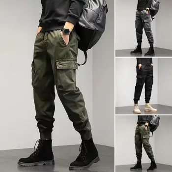 Multi Pocket Pants Patogios vyriškos kelnės Universalios vyriškos krovininės kelnės Stilingi gatvės drabužiai su keliomis kišenėmis Kvėpuojantis audinys
