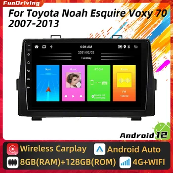 Multimedija Toyota Noah Esquire Voxy 70 2007-2013 Car Radio 2 Din Android Stereo GPS Carplay navigacijos pagrindinis blokas Autoradio