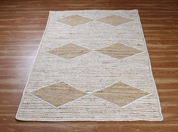Natūralus džiuto kilimas Pintas kilimas Rankomis austas Deimantinė juostelė Jogos kilimėlis Svetainės kilimėlis Kilimėlis Plotas Kilimėlis