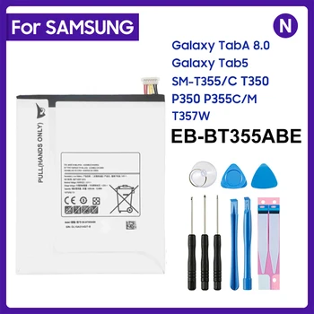 Nauja aukštos kokybės EB-BT355ABE 4200mAh baterija Samsung Galaxy Tab A8 SM-P200 P205 P350 P355 baterija + įrankiai