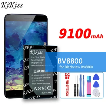 Nauja KiKiss Li456182PHTT-B baterija 9100mAh Blackview BV8800 BL8800 Pro mobilusis telefonas Bateria