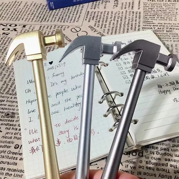 NAUJAS kūrybinis modeliavimas Plaktuko rašiklis Kanceliarinės prekės Studentų mokymasis Biuro kanceliarinės prekės Dovanų grafiti rašymo įrankis Metalinis parašo rašiklis