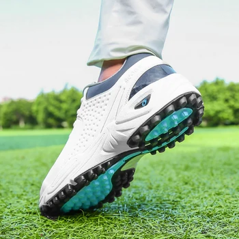 Nauji golfo bateliai Vyriški golfo sportbačiai Spygliuotas didelis dydis 46 47 Golfo žaidėjų batai Anti Slip Sportiniai sportbačiai