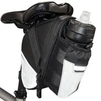 Naujo atvykimo dviračio balno krepšys su vandens buteliu kišeninis vandeniui atsparus galinis dviračio balno krepšys Didelio tūrio uodegos krepšys Dviračių krepšys