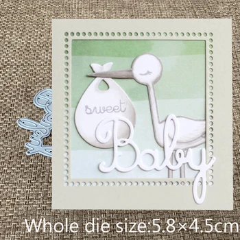 Naujo dizaino amatų metalo pjovimo štampai supjaustyti miršta naujos kūdikių raidės 