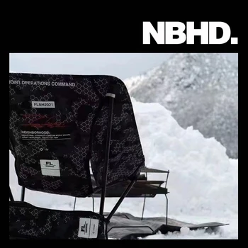 NBHD lauko kempingas Nešiojama sulankstoma lengva žemo atlošo mėnulio kėdė