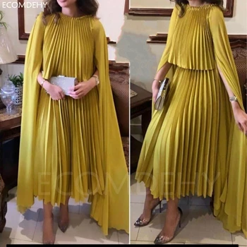 New Arrival Vakarinės suknelės платье 2023 Tea-Length Prom suknelė moterims Robe Longue Vestidos Dubai Saudi платье Robe de Soirée