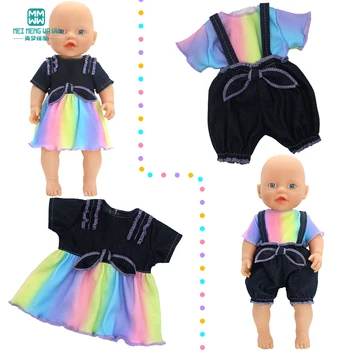 NEW Doll drabužiai Madingi marškinėliai Pakabos sijonas 12inch 30-40cm Žaislai Crawling Doll aksesuarai