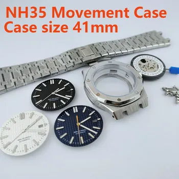 NH35 dėklas Vyriškas automatinis mechaninis laikrodžių safyro stiklo vandeniui atsparus laikrodis, tinkamas NH35 / NH36 judesio laikrodžio taisymo įrankiui
