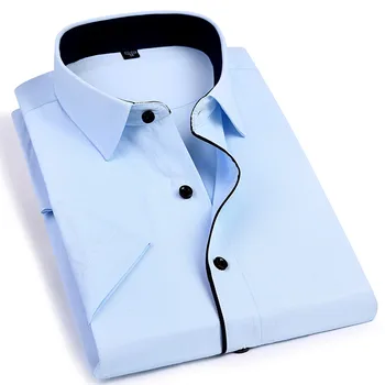 Nice Pop Casual Vyriški marškiniai trumpomis rankovėmis Slim Fit Design Style Vyriški socialinio verslo suknelės marškiniai Aukštos kokybės drabužiai 4XL
