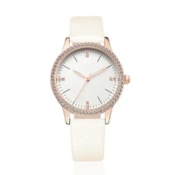 NO.2 Moteriški madingi kvarco prekės ženklo laikrodžiai odiniais dirželiais kasdieniai rankiniai laikrodžiai NO.2