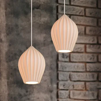 Nordic restoranas Kavos baras Keramika Šviestuvas Miegamasis Miegamasis Lovos LED patalpų apšvietimas Moderni minimalistinė keraminė pakabinama lempa
