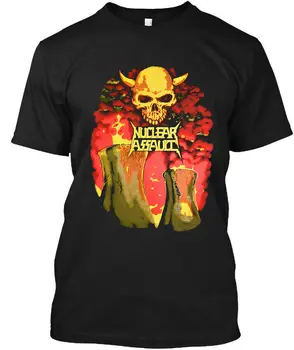 NWT Nuclear Assault Survive American Thrash Metal Band Art Vintage marškinėliai S-3XL