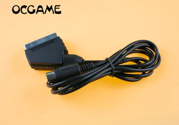 OCGAME 10vnt/lot Aukštos kokybės RGB Scart kabelis, skirtas Sega Genesis 1 Mega Drive V Plug PAL konsolei