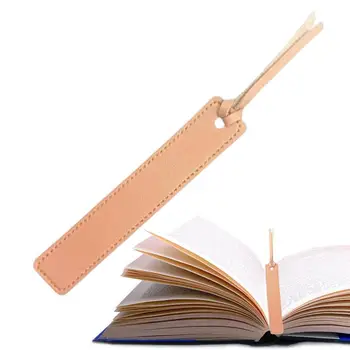 Odinė žymė PU odinis knygų žymeklis 4vnt Cool Bookmark Book Accessory Christmas Gift Tassel Bookmark For Book Lovers Reading