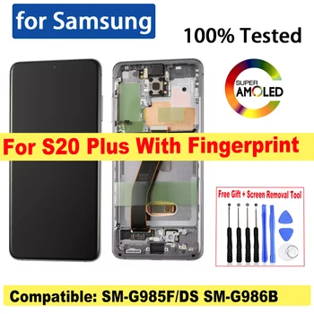 OLED ekrano keitimas LCD ekranas, skirtas Samsung Galaxy S20+ G985F/DS G986B ekranas LCD jutiklinis ekranas, skirtas Samsung S20 Plus 5G